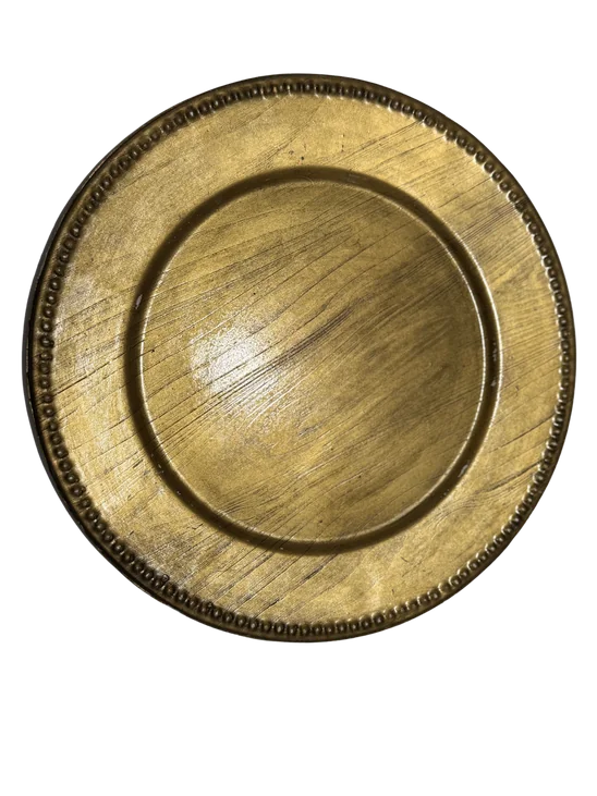 Bajo plato Dorado
