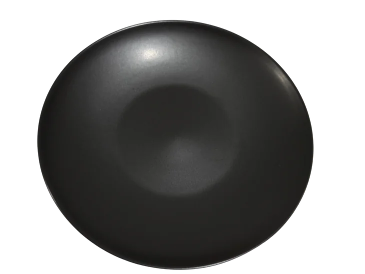 Bajo plato Negro Mate